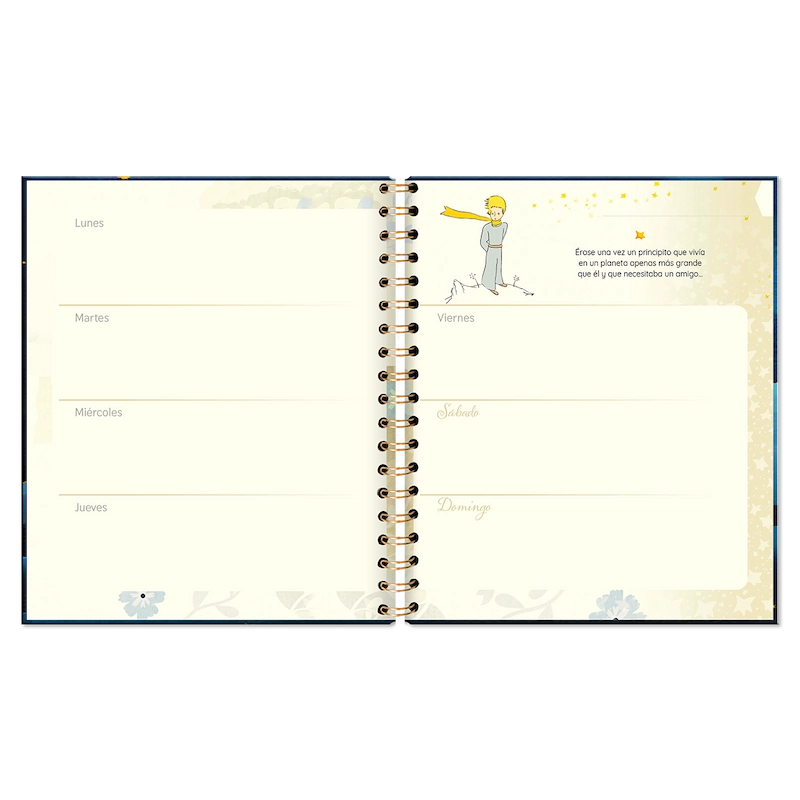 PLANNER- EL PRINCIPITO (Semanal)/ Espiral Cuaderno (17x20 cm)