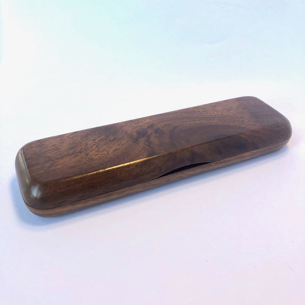 Portalápiz de escritorio madera nogal