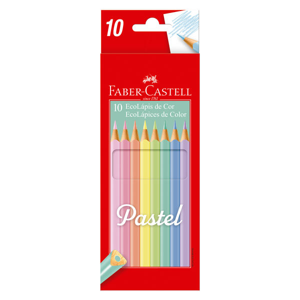 Set 10 ecolápices de color PASTEL Faber-Castell