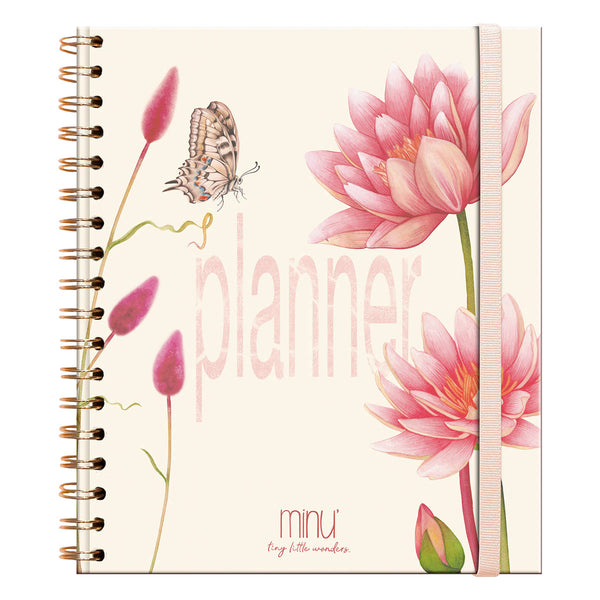 Planner Floral/ Cuaderno espiral (17x20)