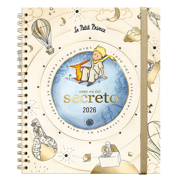 Agenda 2026- EL PRINCIPITO (Semanal)/ Espiral Cuaderno (17x20 cm)
