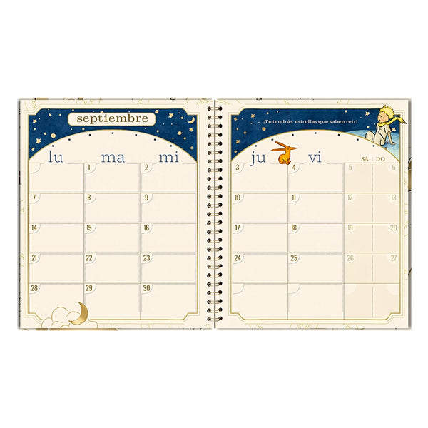 Agenda 2026- EL PRINCIPITO (Semanal)/ Espiral Cuaderno (17x20 cm)