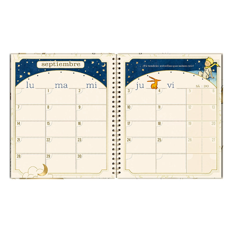 Agenda 2026- EL PRINCIPITO (Semanal)/ Espiral Cuaderno (17x20 cm)