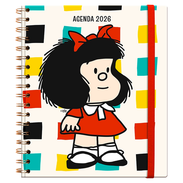 Agenda 2026- MAFALDA (DIARIA)/ Espiral Cuaderno (17x20 cm)