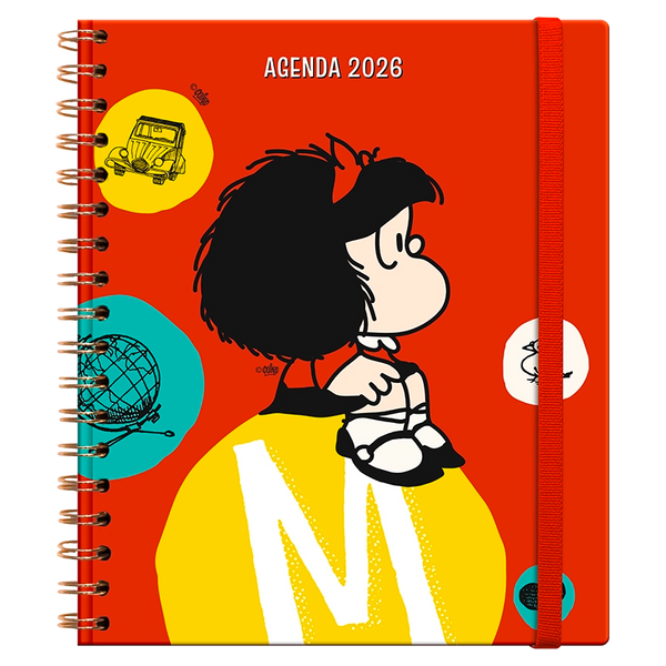 Agenda 2026- MAFALDA (Semanal)/ Espiral Cuaderno (17x20 cm)