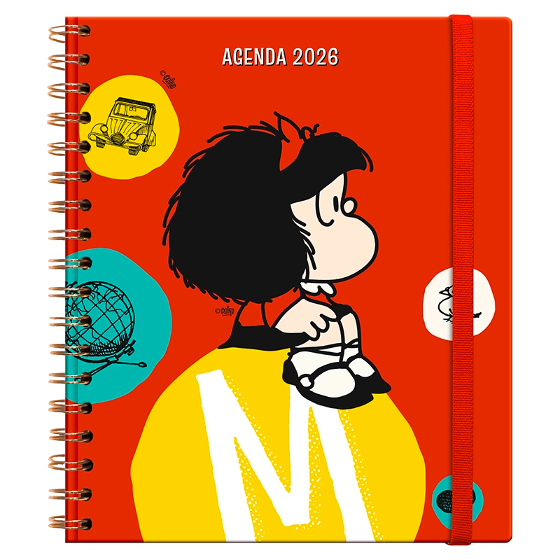 Agenda 2026- MAFALDA (Semanal)/ Espiral Cuaderno (17x20 cm)