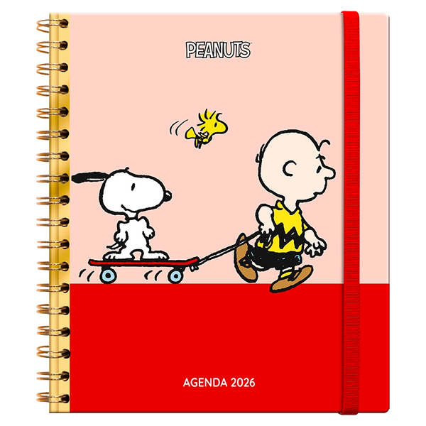 Agenda 2026- SNOOPY (DIARIA)/ Espiral Cuaderno (17x20 cm)