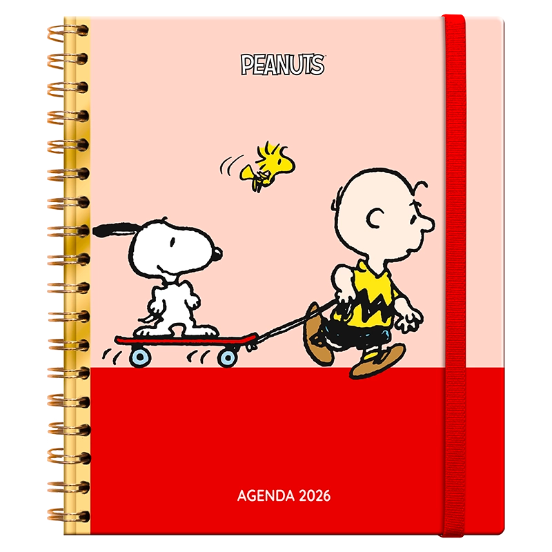 Agenda 2026- SNOOPY (DIARIA)/ Espiral Cuaderno (17x20 cm)