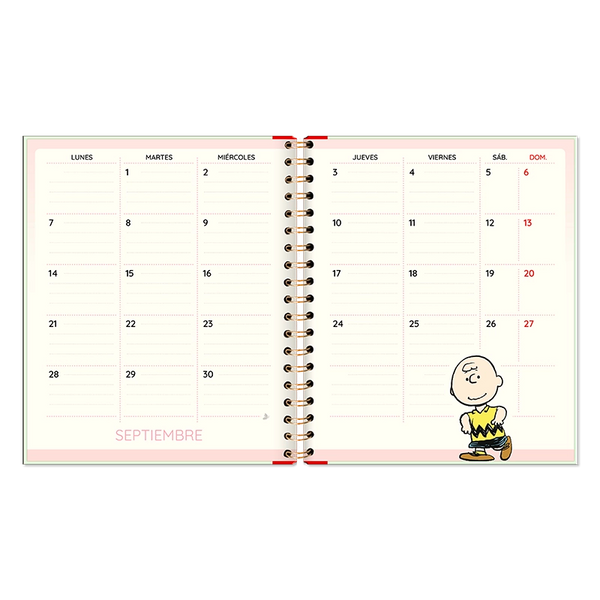 Agenda 2026- SNOOPY (Semanal)/ Cuaderno espiral (17x20 cm)