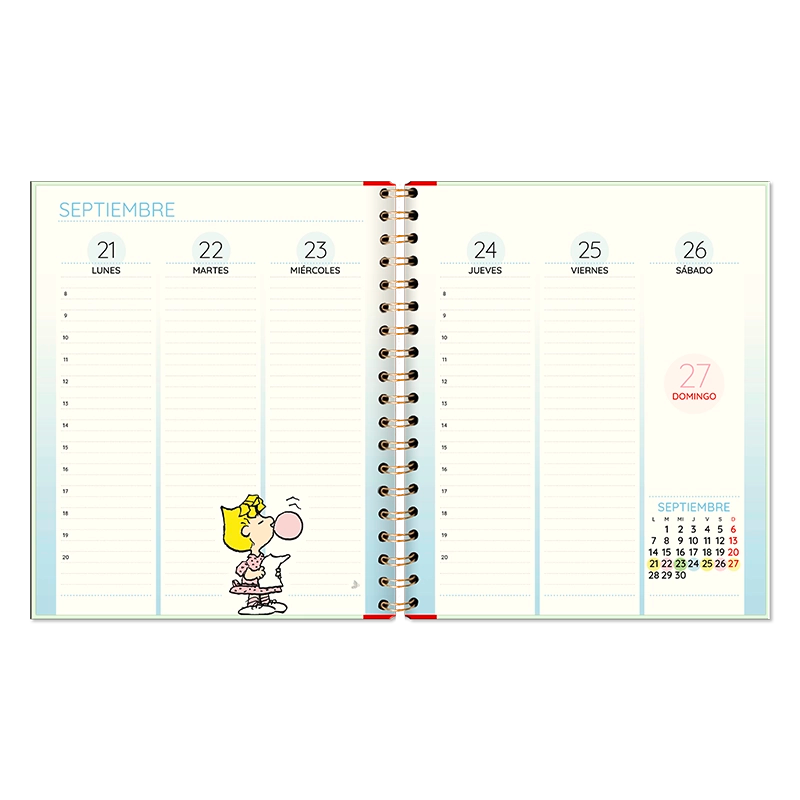Agenda 2026- SNOOPY (Semanal)/ Cuaderno espiral (17x20 cm)