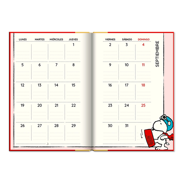Agenda 2026- SNOOPY (Diaria)/ BOOK (12x17 cm)