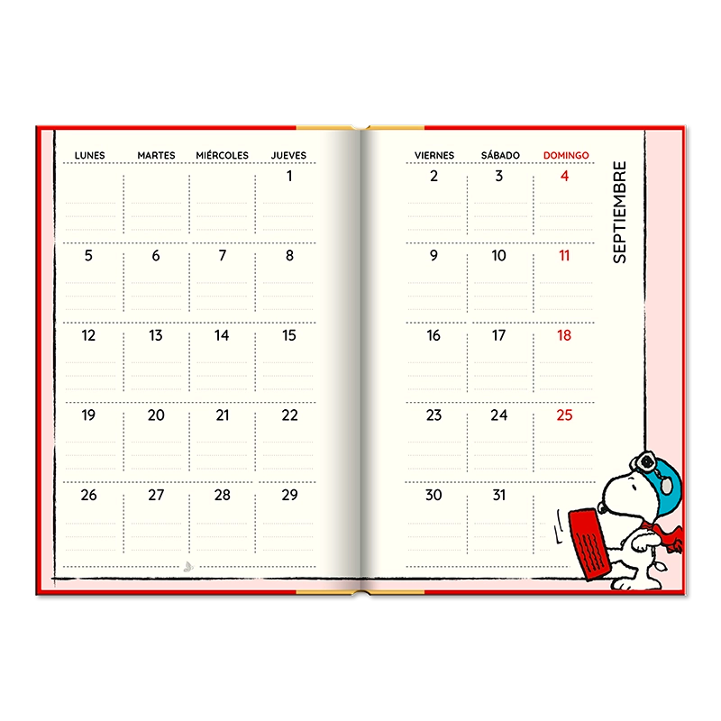 Agenda 2026- SNOOPY (Diaria)/ BOOK (12x17 cm)