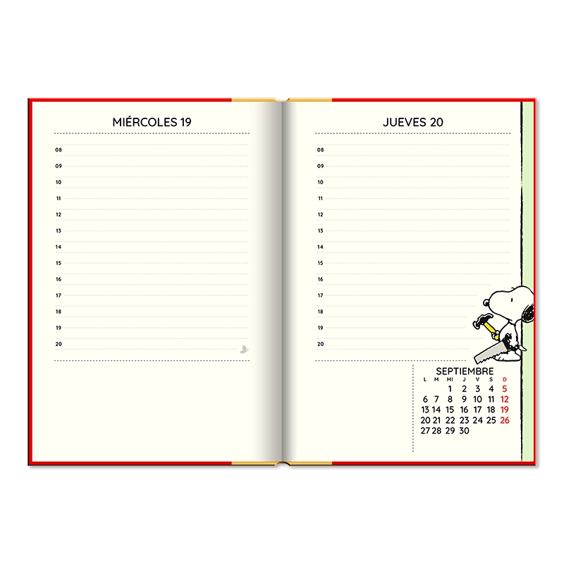 Agenda 2026- SNOOPY (Diaria)/ BOOK (12x17 cm)