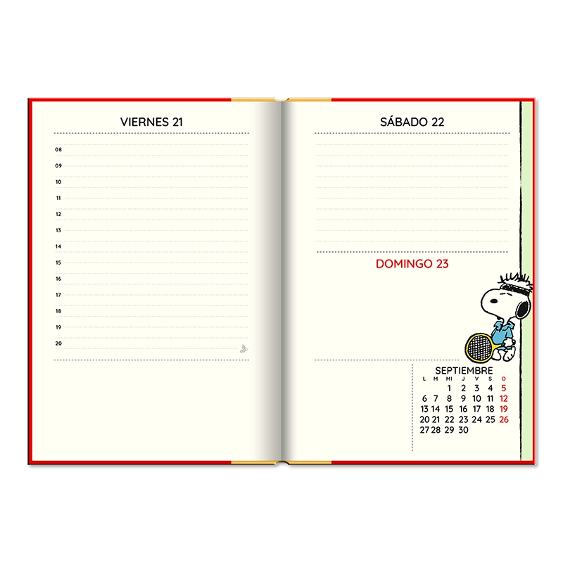 Agenda 2026- SNOOPY (Diaria)/ BOOK (12x17 cm)