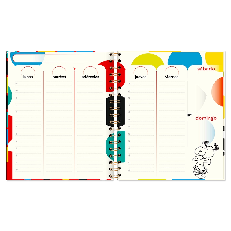 PLANNER- SNOOPY (Semanal)/ Cuaderno espiral (17x20 cm)