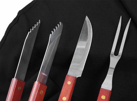 Set asado madera