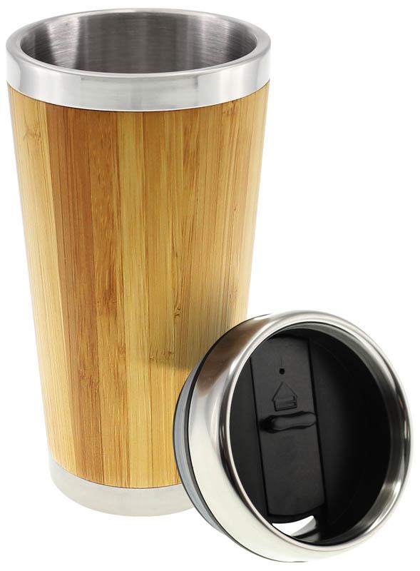 Mug vaso Bambú con tapa