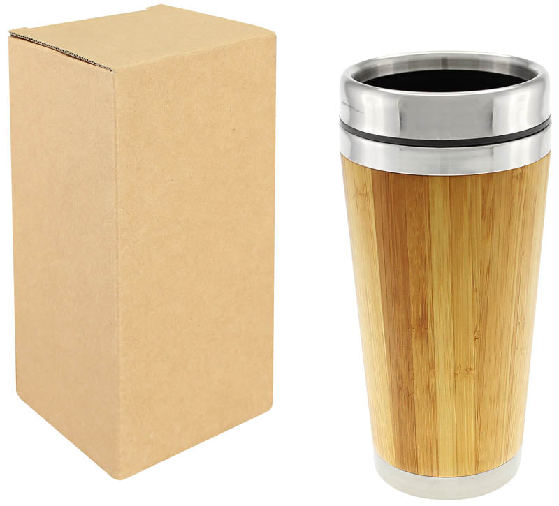 Mug vaso Bambú con tapa