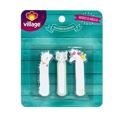 Set banderitas adhesivas Village