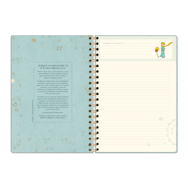 Libreta grande con espiral El Principito