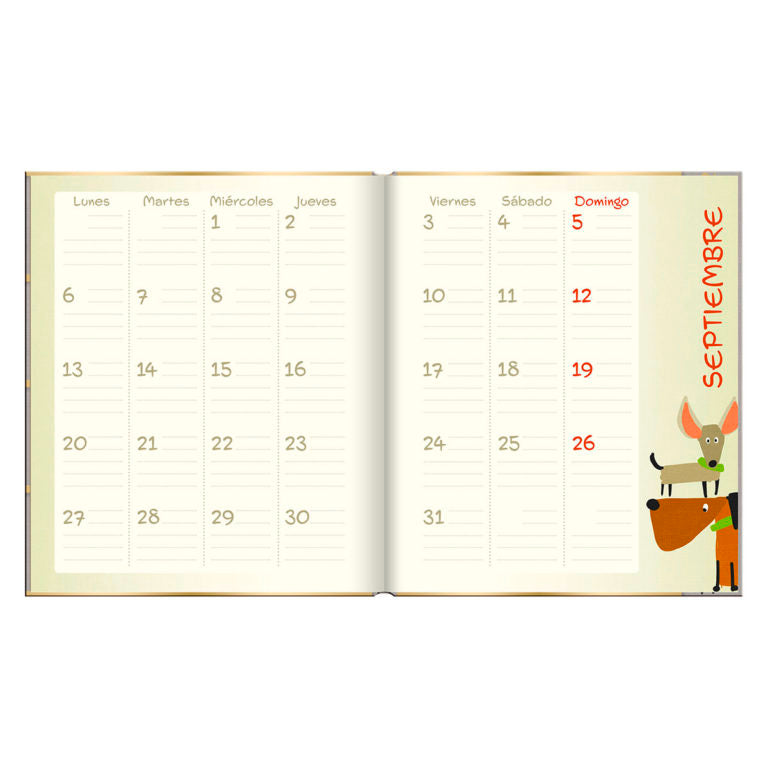 SALDOS!: Agenda 2022- DOGS (17x20cm)